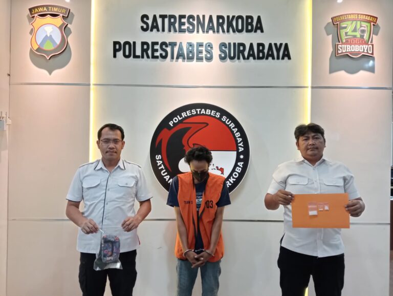 Polrestabes Surabaya Berhasil Amankan Penjual Sabu Paket Hemat di Simokerto