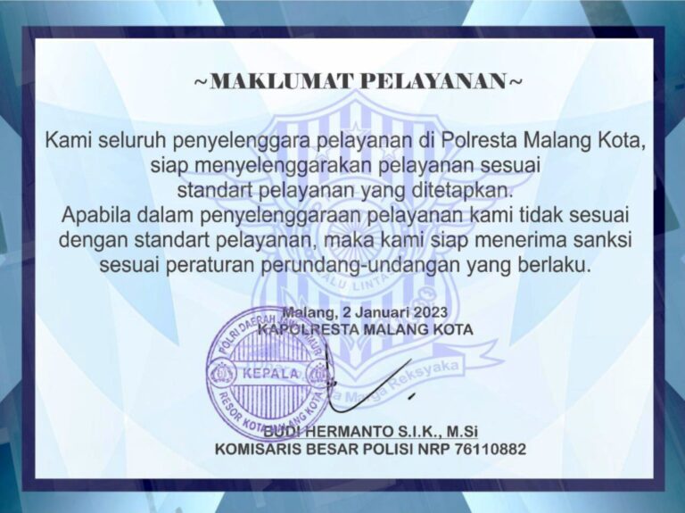 Maklumat Pelayanan SIM