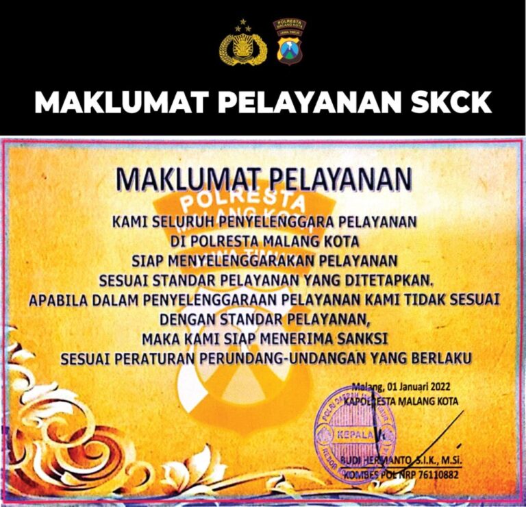 Maklumat Pelayanan SKCK