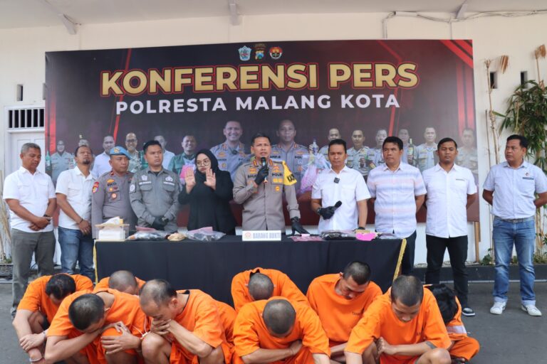 Polresta Malang Kota Ungkap Peredaran Narkoba Berhasil Amankan 26 Tersangka