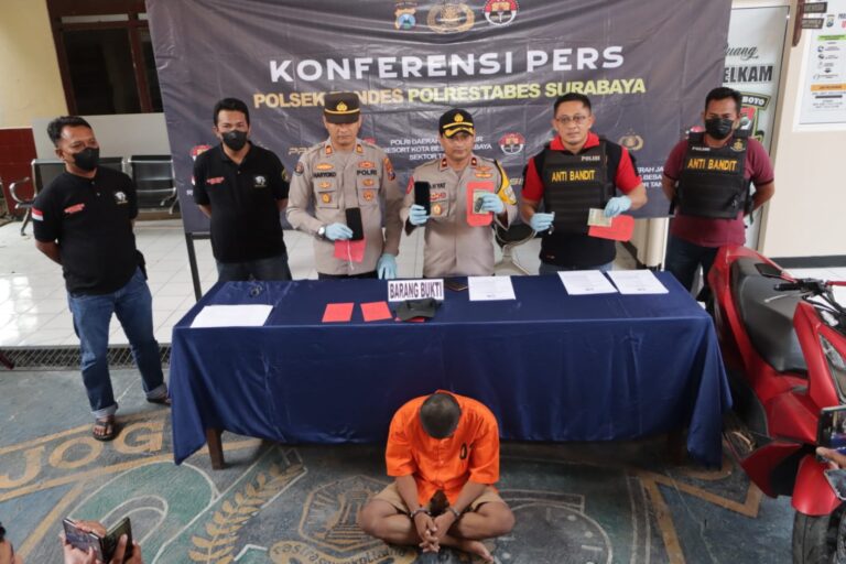 Polisi Berhasil Ungkap Curanmor di Surabaya, Tersangka Seorang Tukang Tambal Ban Diamankan