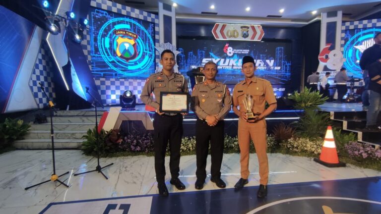 Satlantas Polres Blitar Raih Juara 1 Lomba Kampung Tertib Lalulintas