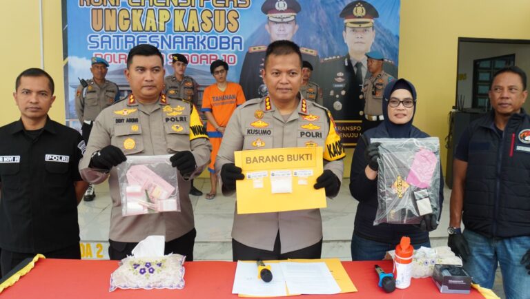 Polresta Sidoarjo Berhasil Amankan Tersangka Kurir Sabu di Kamar Kos