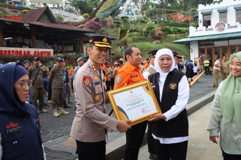 Polres Batu Bersama Forkopimda Siagakan Personel Penanganan Bencana Alam