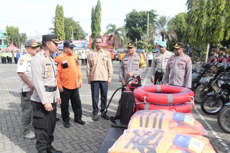 Polres Situbondo Bersama TNI dan Pemkab Cek Kesiapan Penanggulangan Bencana Alam
