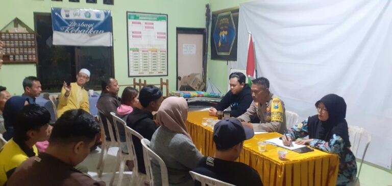 Pak Bhabin dan Polisi RW Polresta Malang Kota Hadirkan Problem Solving Dugaan Kekerasan, Melalui Mediasi