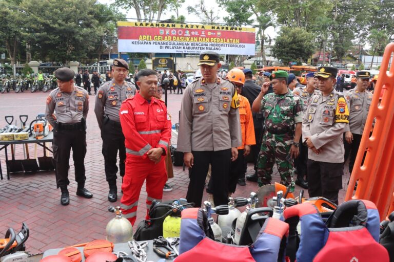 Polres Malang Siapkan Personel Antisipasi Bencana Hidrometeorologi
