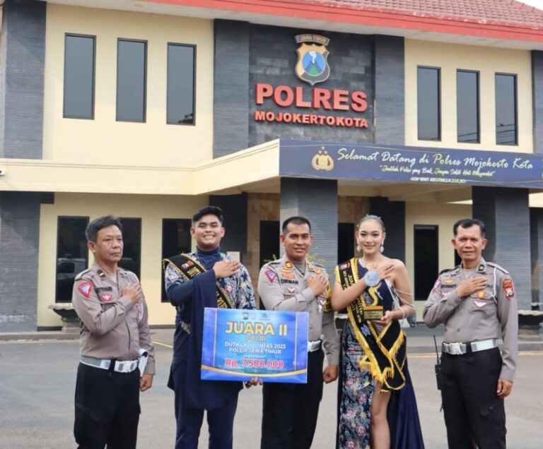 Duta Lalu Lintas Polres Mojokerto Kota Raih Juara Dua Tingkat Polda Jatim