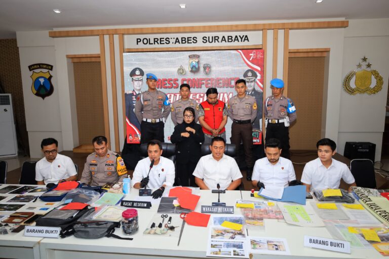 Polisi Berhasil Amankan Tersangka Pencurian Spesialis Pecah Kaca Mobil di Surabaya