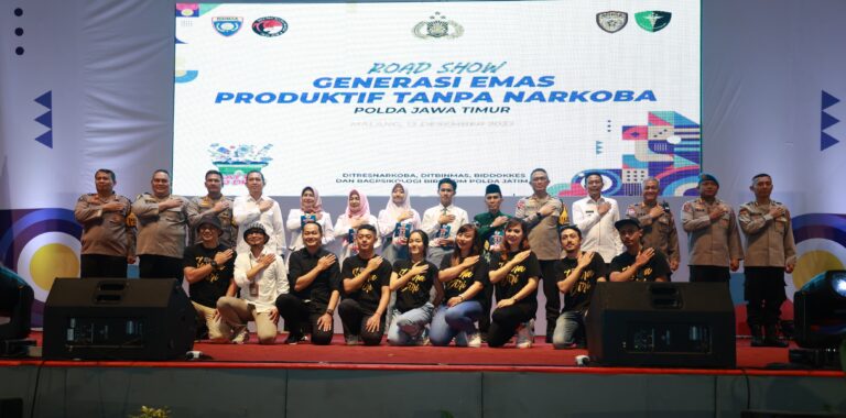 Polda Jatim Gelar Road Show, Generasi Emas Produktif Tanpa Narkoba