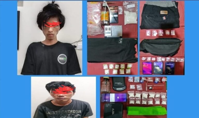Polres Kediri Kota Berehasil Amankan Dua Orang Diduga Pengedar Narkoba, Sabu87,88 gram Disita