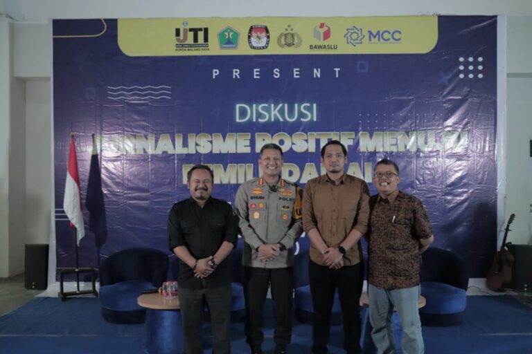 Kapolresta Malang Kota Tegaskan Netralitas TNI Polri di Sharing Session Jurnalisme Positif Wujudkan Pemilu Damai