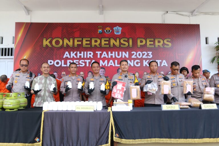 Polresta Malang Kota Ungkap 1.086 Kasus Sepanjang Tahun 2023