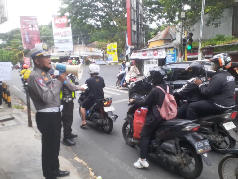 Tekan Penggunaan Knalpot Brong, Sat Lantas Polresta Malang Kota Ops Mahameru Lantas