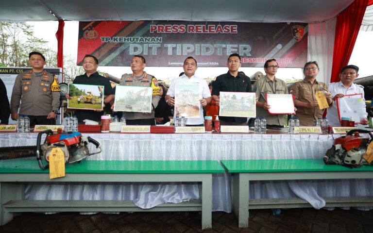 Bareskrim Polri Berhasil Ungkap Illegal Logging di Kalimantan Tengah