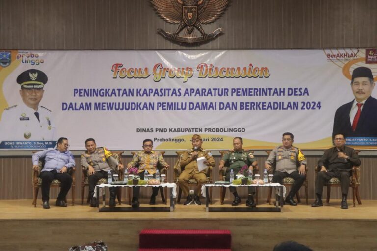 Polres Probolinggo bersama Forkopimda Gelar FGD untuk Ciptakan Pemilu Damai dan Berkeadilan