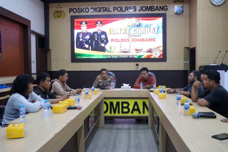 Gelar Jumat Curhat Polres Jombang bersama IJTI Munculkan Gagasan Baru