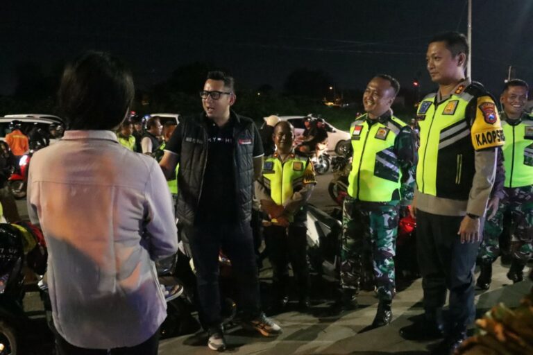 Harkamtibmas Jelang Pemilu 2024, Polres Mojokerto Kota Patroli Skala Besar