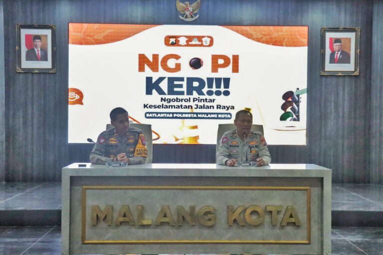 ‘Ngopi Ker’ Bersama Awak Media, Polresta Malang Kota Bahas Solusi Atasi Balap Liar