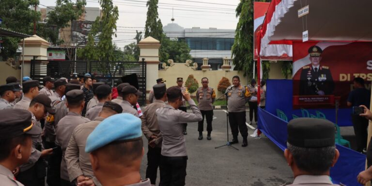 Polres Pamekasan Gelar Simulasi Pengamanan di TPS Antisipasi Gangguan Pemungutan Suara
