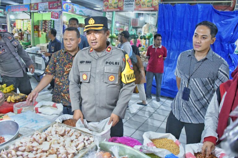 Satgas Pangan Polres Madiun Kota Bersama Disperindag Pantau Stok dan Harga Bahan Pokok Pangan