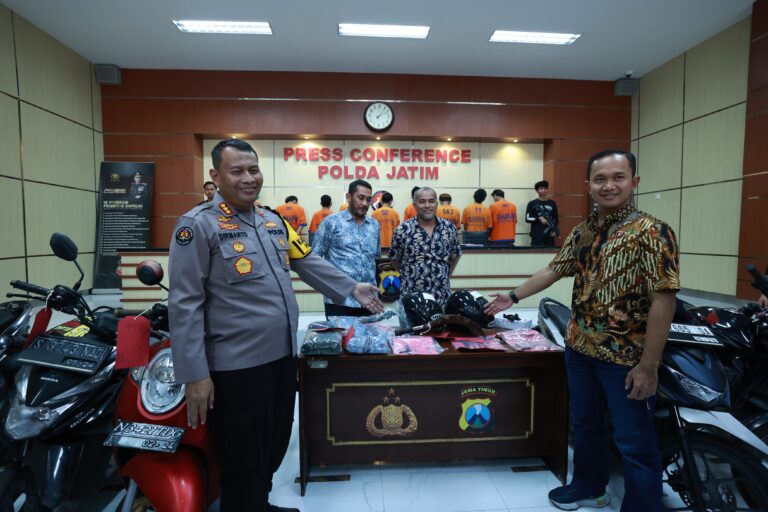 Polda Jatim Berhasil Ungkap Komplotan Curanmor 9 Tersangka Diamankan