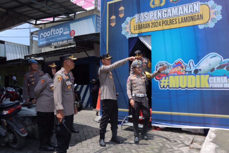 Kapolres Lamongan Cek Pospam dan Posyan Pastikan Kesiapan Personel Operasi Ketupat Semeru 2024