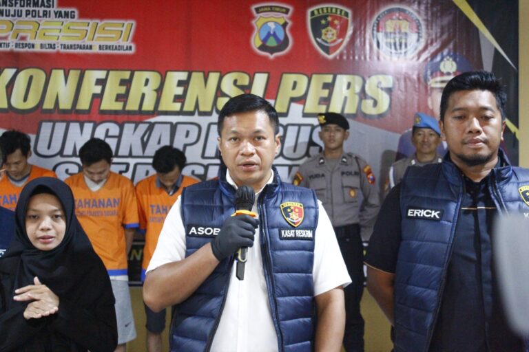 Polresta Sidoarjo Berhasil Ungkap Kasus Jual Beli Bahan Peledak, 4 Tersangka Diamankan