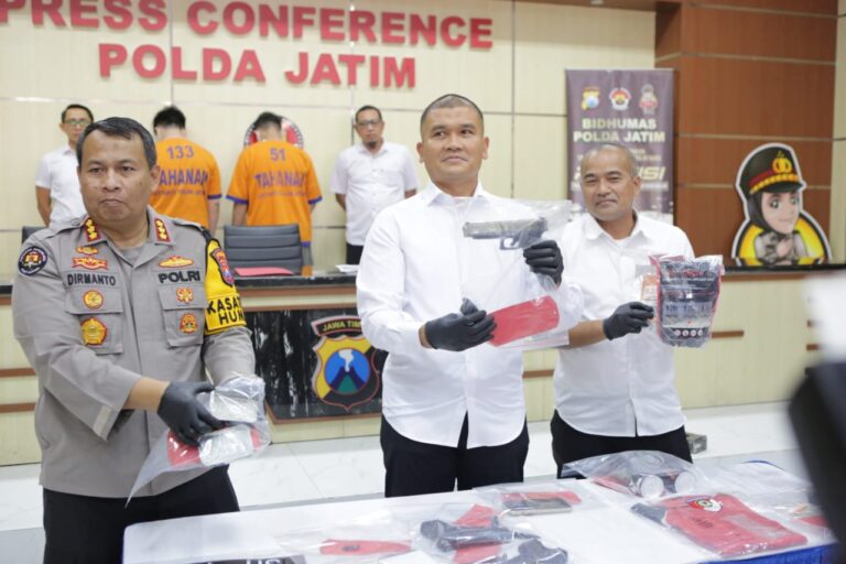 Polda Jatim Berhasil Mengamankan 3 Tersangka Pelaku Penembakan di Tol Waru Sidoarjo