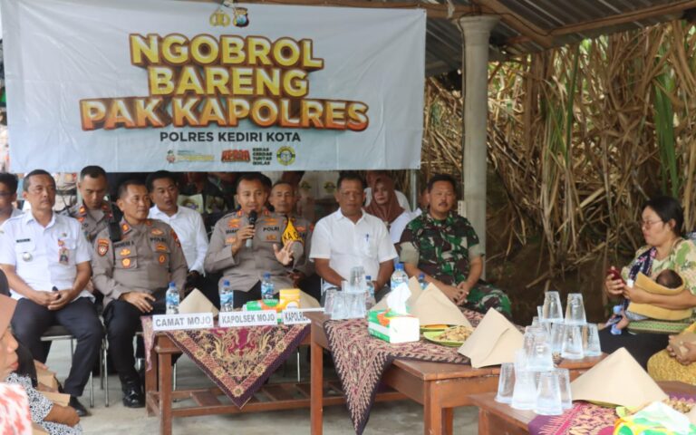 Ngobrol Bareng Pak Kapolres, Cara Polres Kediri Kota Ajak Warga Jaga Kamtibmas
