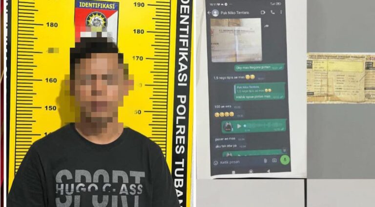 Polisi Amankan Pria Ngaku TNI Bawa Kabur Motor Warga di Tuban