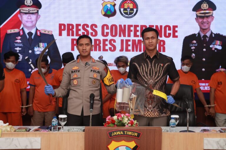 Operasi Sikat Semeru Berhasil Ungkap Sejumlah Kasus, Kapolres Jember Sampaikan Terimakasih Kepada Masyarakat