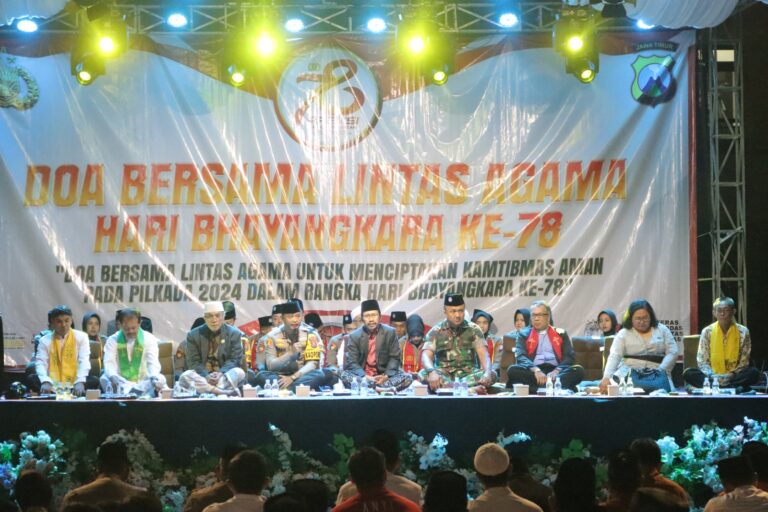 Polres Mojokerto Gelar Doa Bersama Lintas Agama untuk Pilkada 2024 yang Sejuk dan Damai