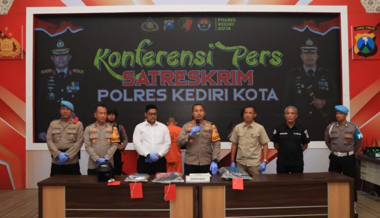 Polres Kediri Kota Berhasil Amankan 3 Tersangka Pengeroyokan Pasutri yang Viral di Medsos