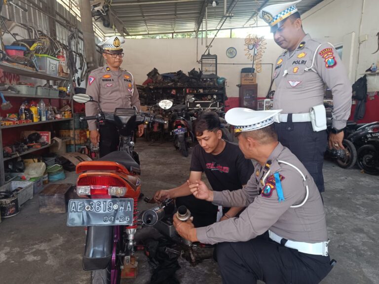 Sosialisasi Ops Patuh Semeru 2024, Polres Ponorogo Tegaskan Larangan Penggunaan Knalpot Tidak Sesuai Spectek