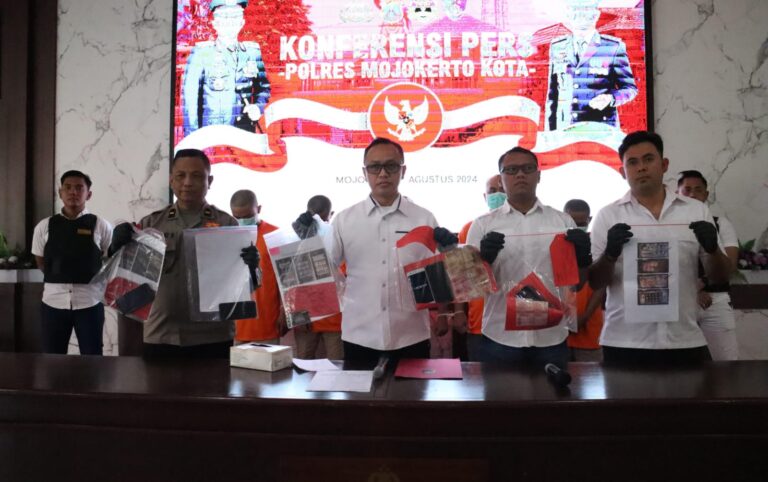 Polres Mojokerto Kota Ungkap Judol, Amankan 5 Penjual Chip