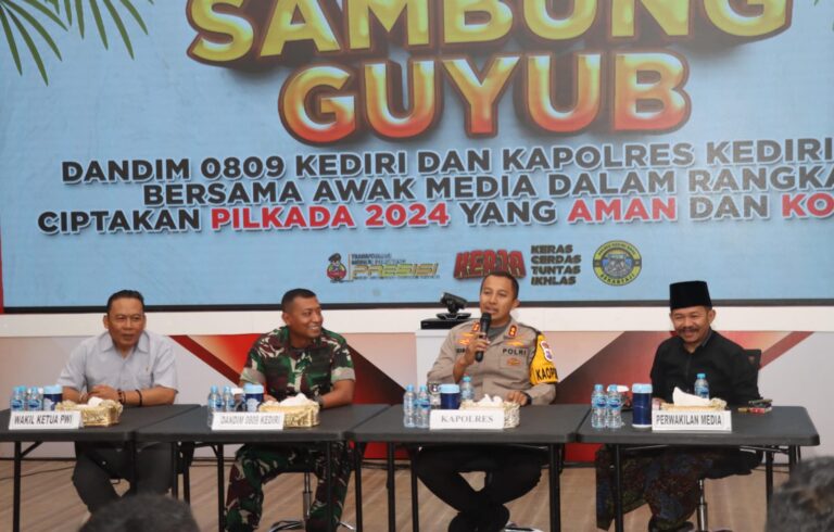 Cooling System, Kapolres Kediri Kota dan Dandim 0809 Gelar Sambung Guyub Bersama Awak Media