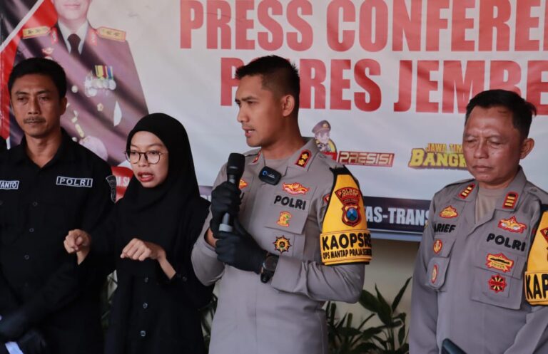 Polres Jember Amankan Tersangka Begal Payudara yang Resahkan Warga