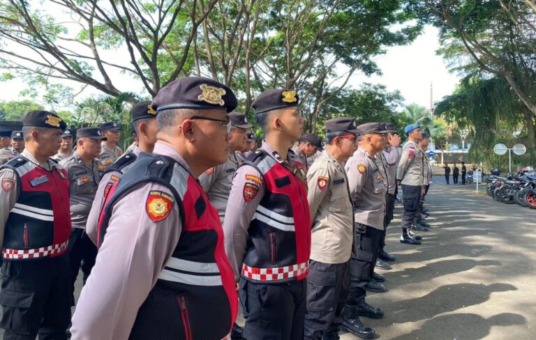 Polresta Banyuwangi Siagakan Ratusan Personel Pengamanan Penetapan Nomor Urut Paslon Pilkada 2024