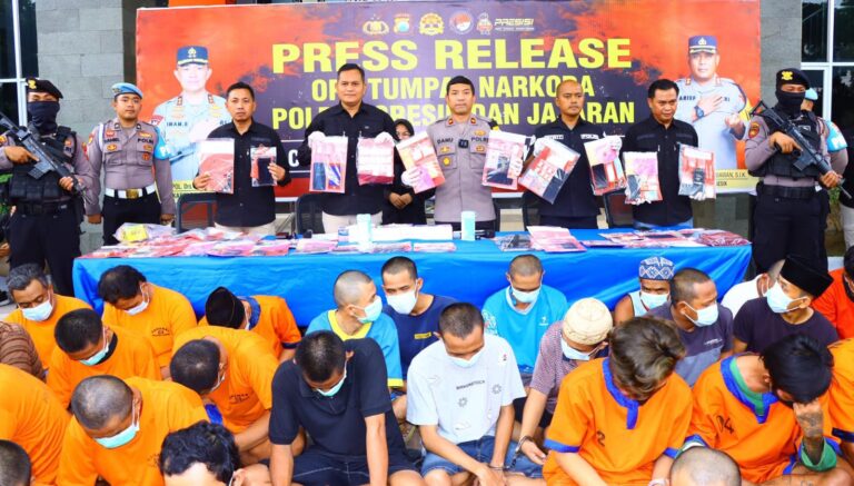 Operasi Tumpas Narkoba Semeru 2024, Polres Gresik Berhasil Amankan 39 Tersangka Pengedar Sabu dan Okerbaya