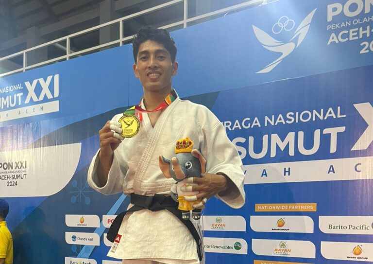 Atlet Judo Polri Sumbang Emas Untuk Provinsi Bali di Pon XXI Aceh Sumut