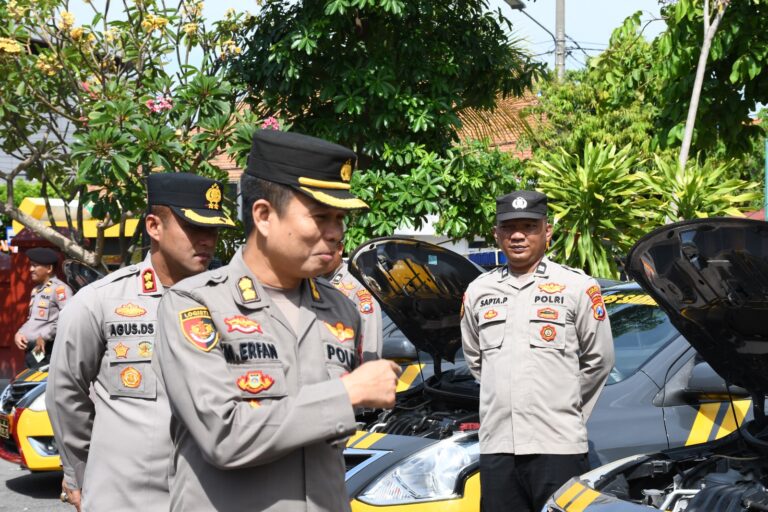 Polda Jatim Cek Ranmor Dinas Polres Madiun Kota, Pastikan Kesiapan Pengamanan Pilkada 2024