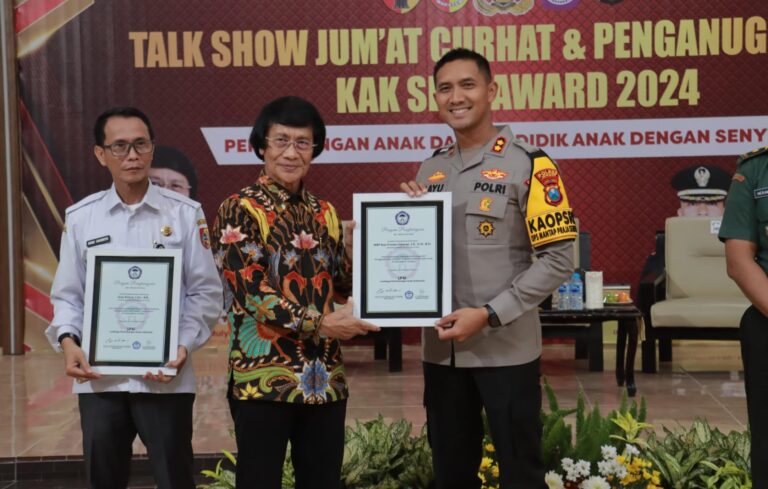 Polres Jember Raih Penghargaan dari Lembaga Perlindungan Anak Indonesia