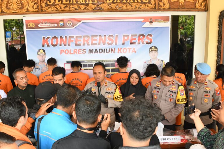 Polres Madiun Kota Berhasil Ungkap Kasus Judol dan TPPO, Wujudkan Astacita Presiden RI