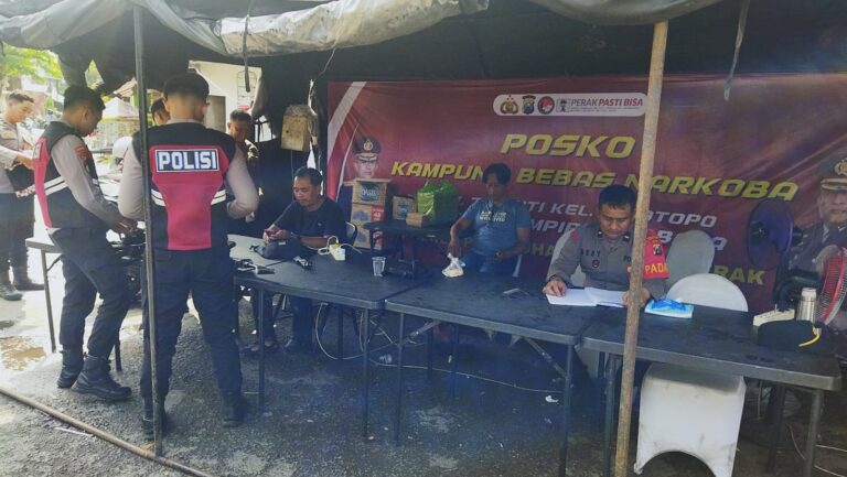 Polres Pelabuhan Tanjungperak Bangun Posko Cegah Peredaran Narkoba di Jalan Kunti