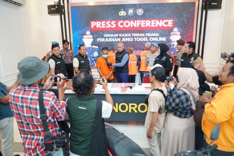 Polres Ponorogo Berhasil Bongkar Tiga Kasus Judi Online