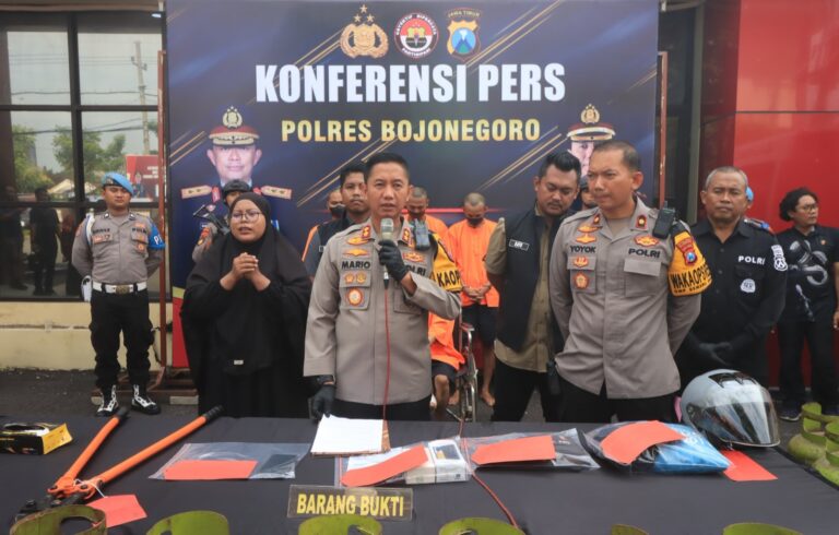 Polres Bojonegoro Berhasil Amankan Tersangka Sindikat Curat