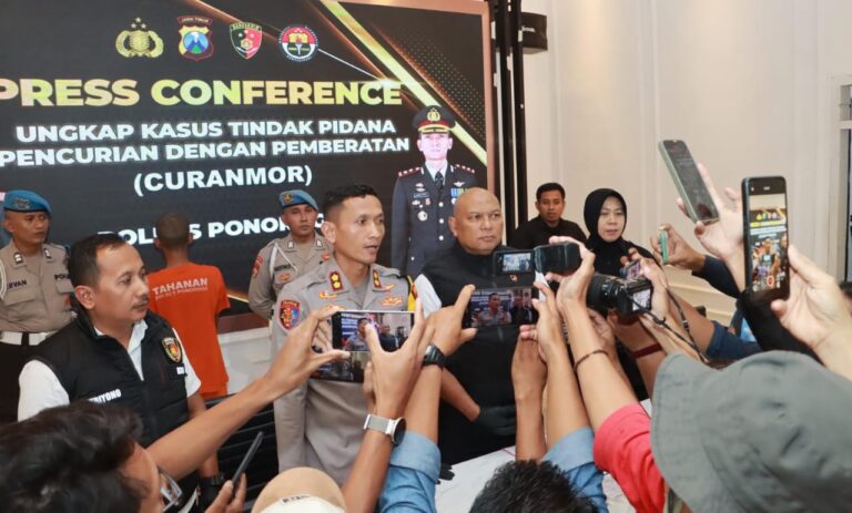 Polres Ponorogo Ungkap Kasus Curanmor, Tersangka Residivis Diamankan