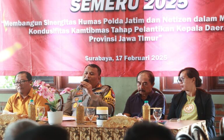 Polda Jatim Gelar Silaturahmi dengan Netizen Jelang Pelantikan Kepala Daerah