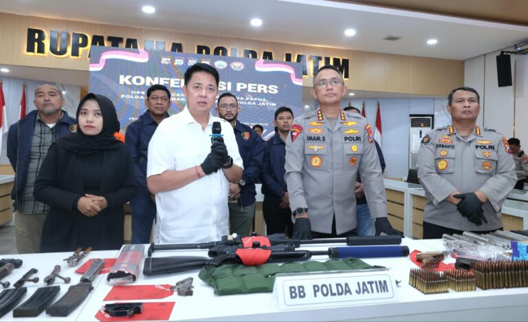Polda Jatim Berhasil Gagalkan Penyelundupan Senjata di Bojonegoro Diduga Untuk KKB Papua